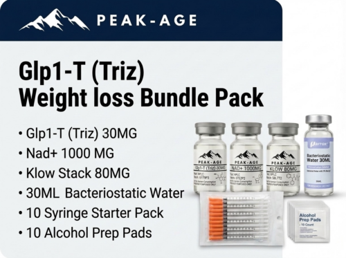 GLP1-T (Triz) Weight Loss Bundle Kit with NAD+, Klow
